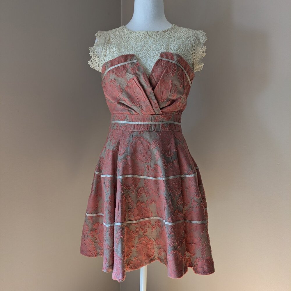 Cute Korean Lace Cocktail Dress